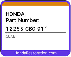 HONDA NOS OEM SEAL - 12255-GB0-911>
	
<div itemprop=