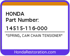 HONDA NOS OEM SPRING - 14515-116-000>
	
<div itemprop=