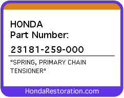 HONDA NOS OEM SPRING - 23181-259-000>
	
<div itemprop=