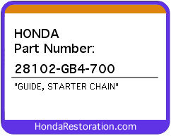 HONDA NOS OEM GUIDE, STARTER CHAIN - 28102-GB4-700>
	
<div itemprop=