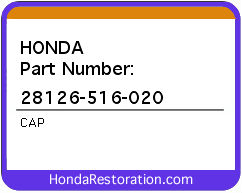 HONDA NOS OEM CAP - 28126-516-020>
	
<div itemprop=