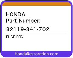 HONDA NOS OEM FUSE BOX&nbsp;-&nbsp;32119-341-702>
	
<div itemprop=