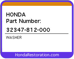 HONDA NOS OEM WASHER&nbsp;-&nbsp;32347-812-000>
	
<div itemprop=