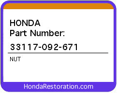 HONDA NOS OEM NUT - 33117-092-671>
	
<div itemprop=