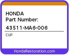 HONDA NOS OEM CUP - 43511-MA6-006>
	
<div itemprop=