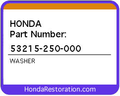 HONDA NOS OEM WASHER - 53215-250-000>
	
<div itemprop=