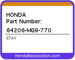 HONDA NOS OEM STAY - 64206-MG9-770>
	
<div itemprop=