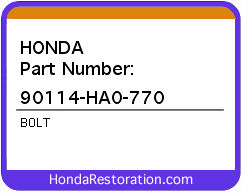 HONDA NOS OEM BOLT - 90114-HA0-770>
	
<div itemprop=