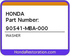 HONDA NOS OEM WASHER - 90541-MBA-000>
	
<div itemprop=