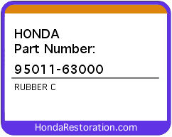 HONDA NOS OEM RUBBER C - 95011-63000>
	
<div itemprop=